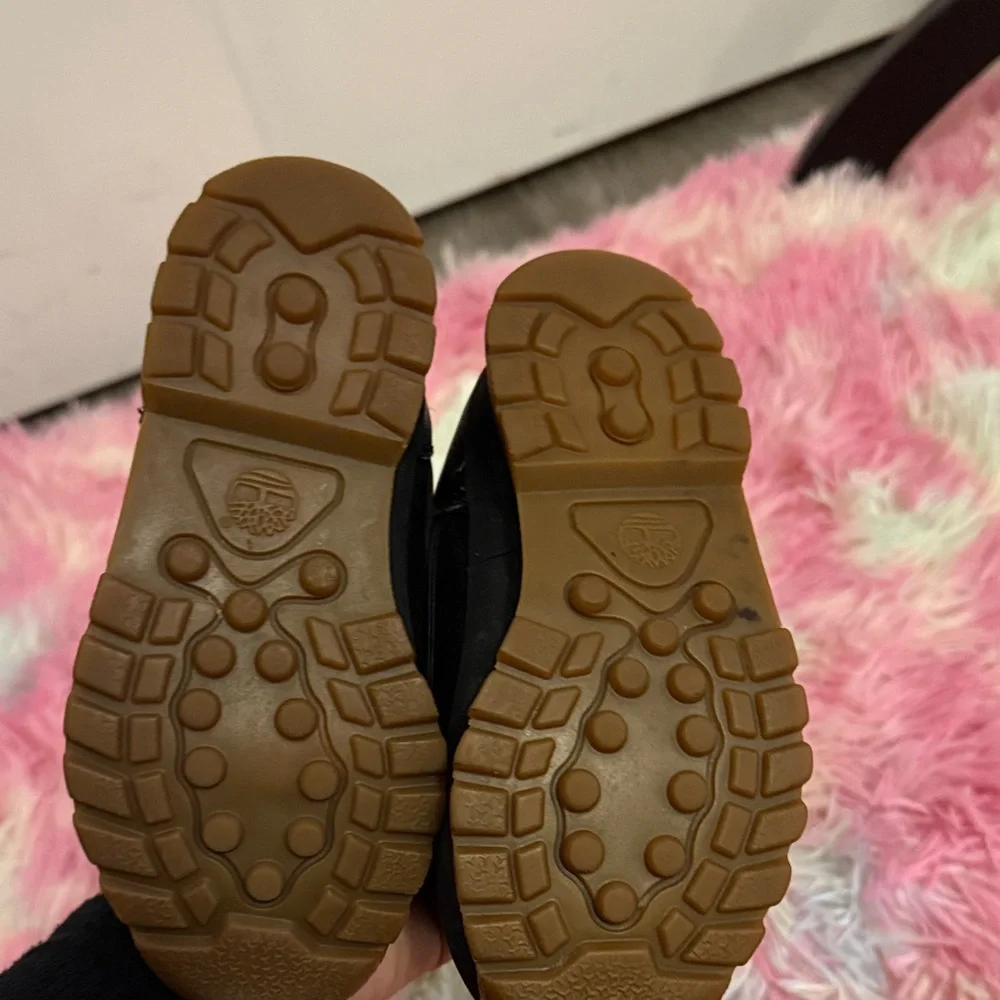 Timberland Kids Black and Tan Boots